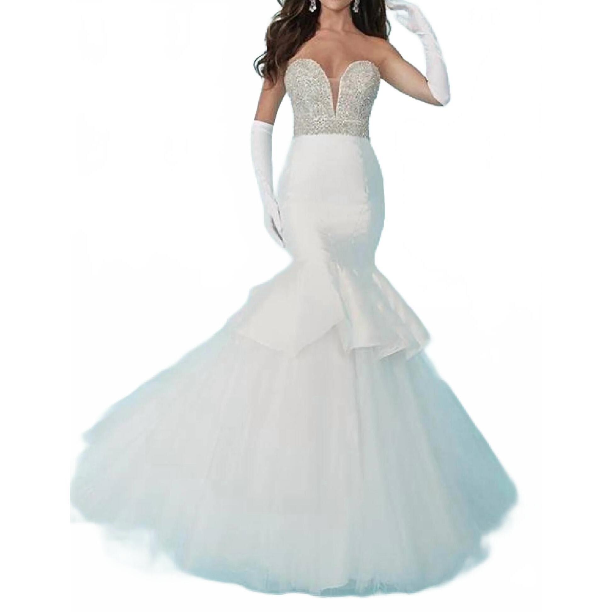 New Tiffany Designs Women's Formal Dress In Ivory Ivory